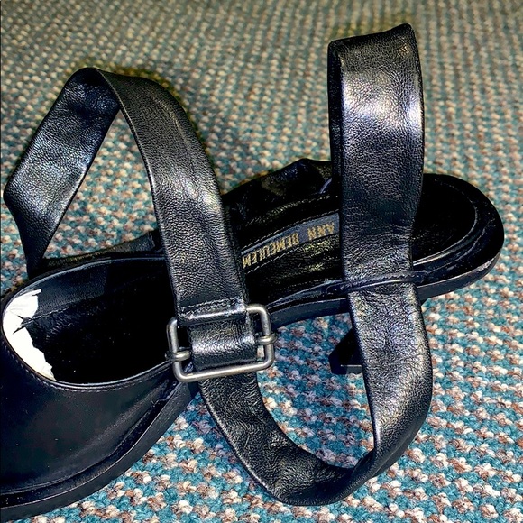 Ann Demeulemeester🖤Leather Wrap Kitten Heel Pumps - Picture 5 of 13